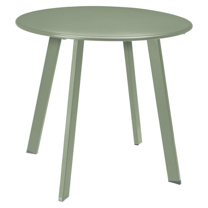 Bijzettafel voor buiten - rond - mat groen - voor binnen - salontafel