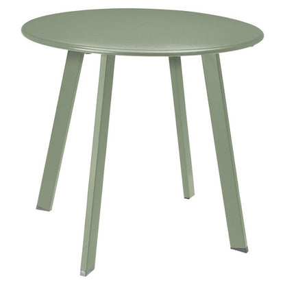 Bijzettafel voor buiten - rond - mat groen - voor binnen - salontafel