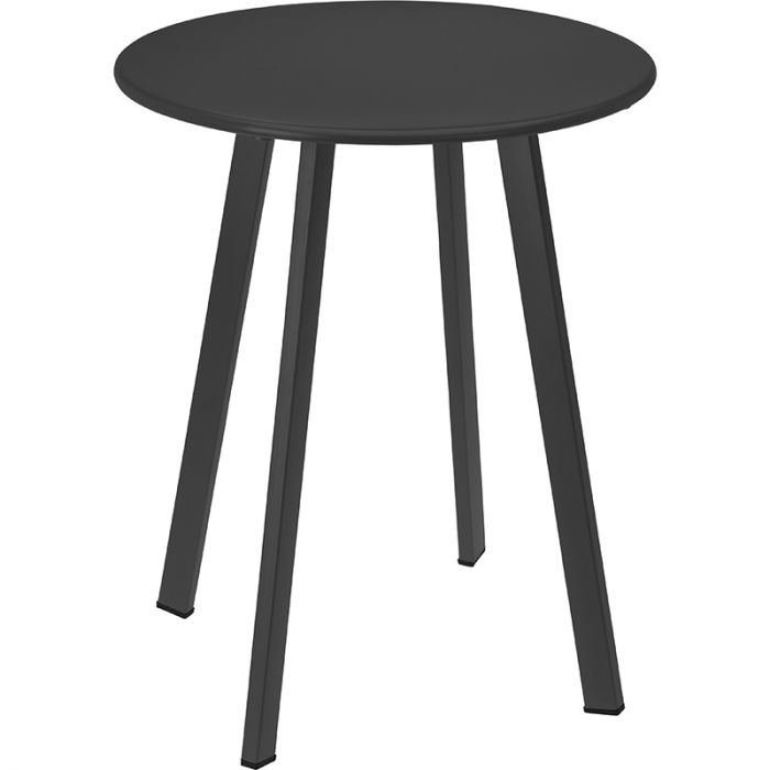 Bijzettafel voor buiten - rond - metaal - antraciet