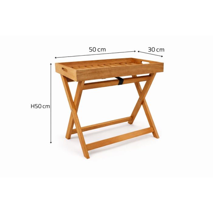 Dienbladtafel - hout - Afneembaar - Inklapbaar - Dienblad voor buiten - binnen