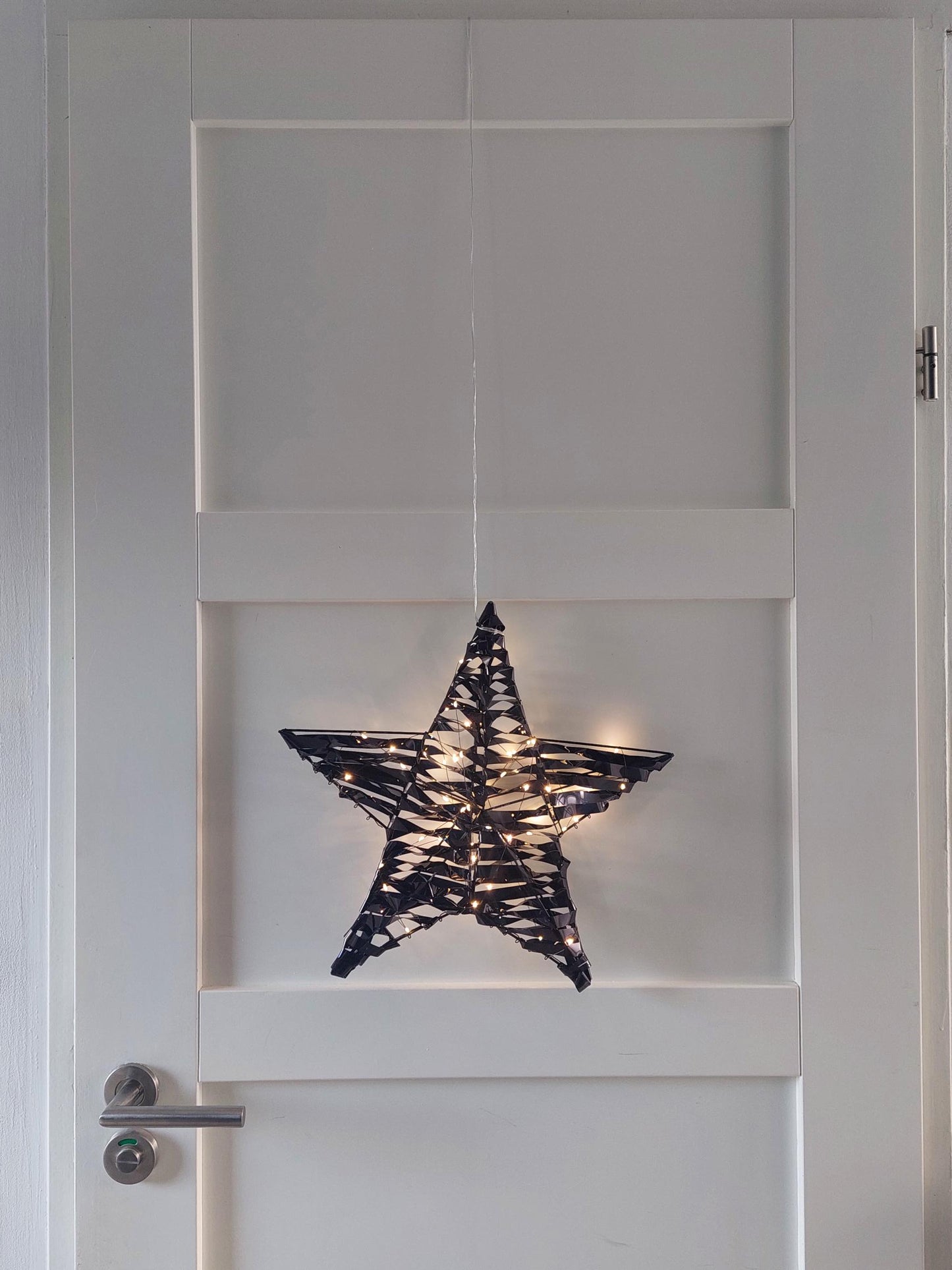Kerstster met LED Verlichting – 40 cm – Zwart – Binnen