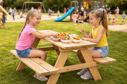 Picknicktafel kinderen - Picknicktafel voor buiten - Tafel voor kinderen - Picknicktafel - hout