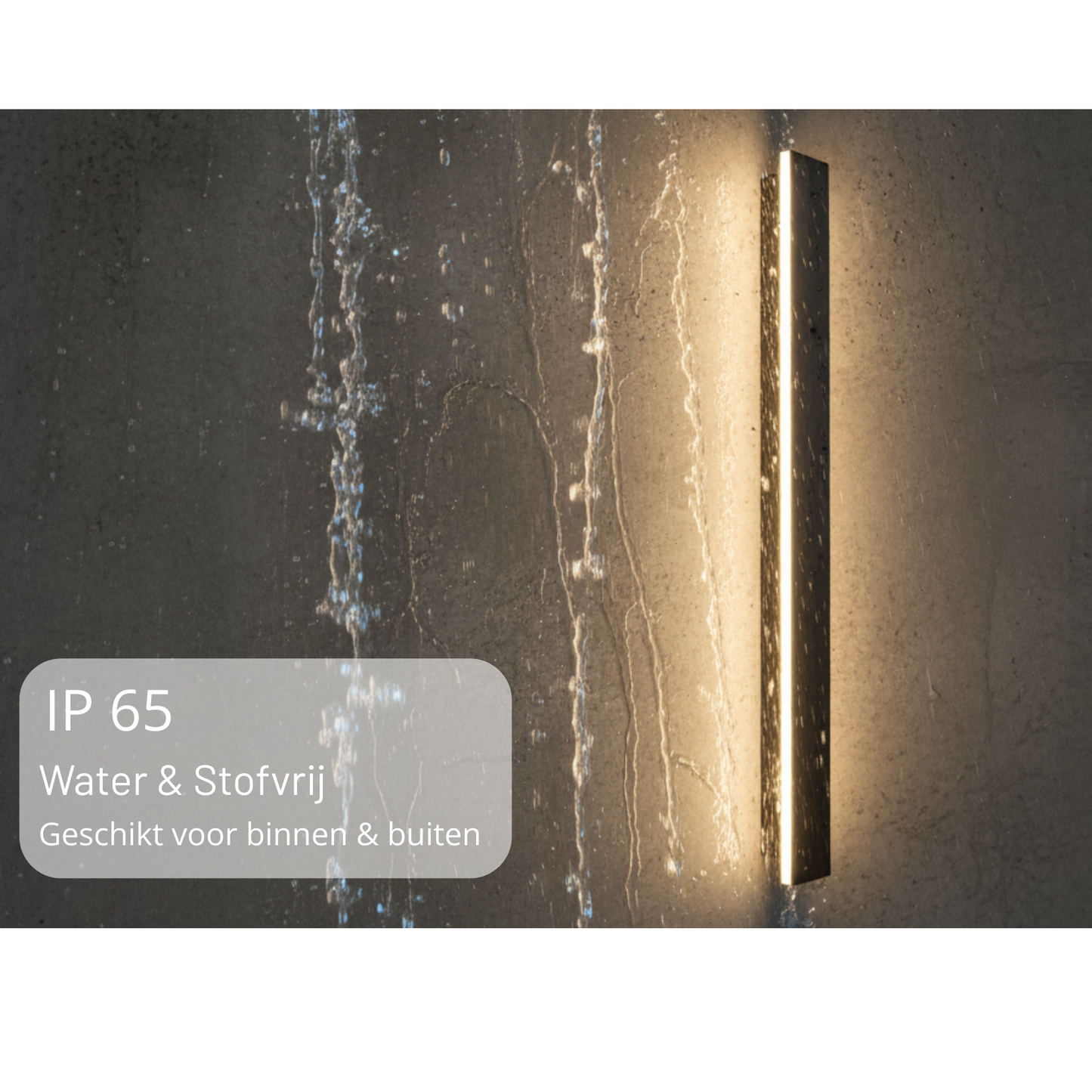 Moderne Wandlamp Buiten – 80cm Zwart IP65 – Gevel & Tuinverlichting