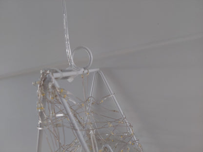 Witte Kerstster - LED – voor binnen en buiten - 38cm